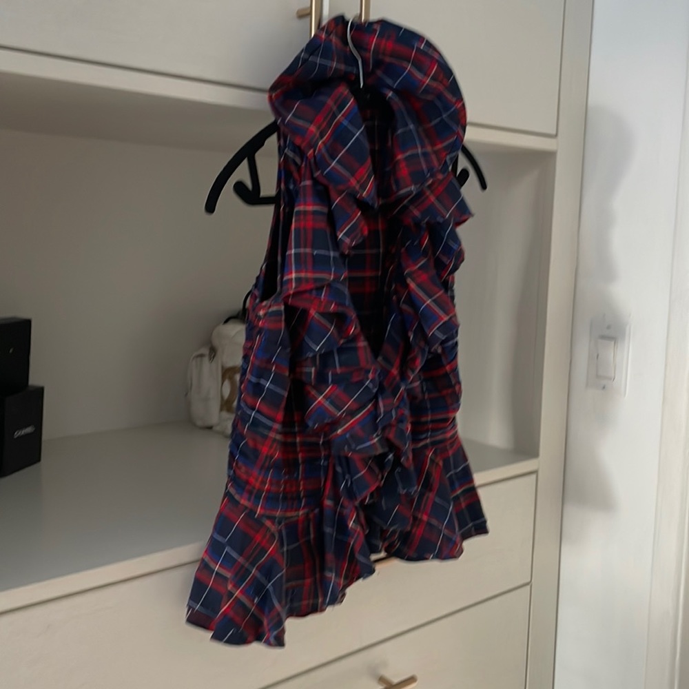 Ralph Lauren checker sleeveless top, size 2